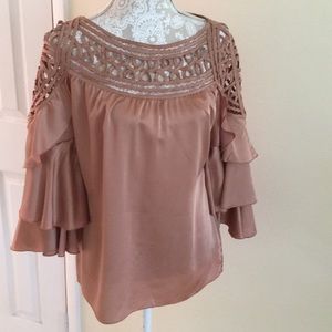 Boston Proper Rose Gold Top